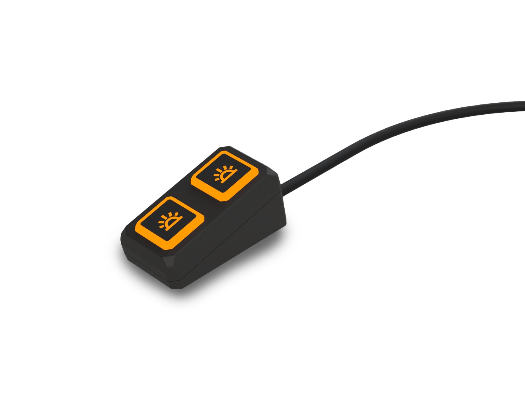 Control Switch knappsats med två knappar och bakgrundsbelysning